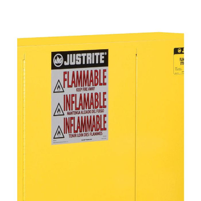 Justrite Haz-Alert Flammable Warning Label