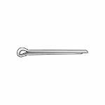 FABORY U39350.010.0100 Cotter Pin,Ext Prong,7/64"Dx1" L,PK100 