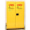 HAZ-MAT Safety Cabinet, 60 Gallon, Yellow, Two Door, Self Close
