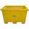 Storage Tote, 223 Gallon Spill Capacity, Yellow, HDPE