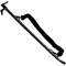 NY Hook, 6 feet, Black Powder Coat with Chisel End and Strap