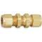 Compression Fitting, Two Ferrule Compression, 3/8 Inch Size, Brass