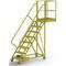 Rolling Ladder Unassembled Handrail Platform 90 inch Height