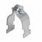 Pipe/Conduit Clamp, 0.0705 x 3.189 x 1.25 Inch Size, Steel, Electro Plated Zinc