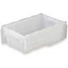 Attached Lid Container 0.3 Cu Feet Clear