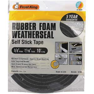 Frost King® R738HA Rubber Foam Self-Stick Weatherseal Tape, 3/8 Wide x  7/16 Tall x 10 ft. Long 