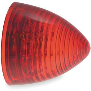 2.5 Red Beehive Marker Lights with Grommets Pigtails 