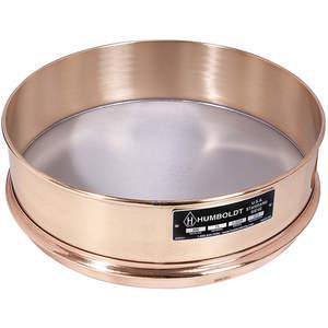 Humboldt H-3922FS4, Standard Sieve, 12 Inch Dia., 2 Inch Height Frame, 4  Size, Brass Frame, Stainless Mesh
