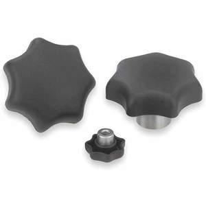 KIPP K0153.2A41 Star Grip Knob 3/8-16 Internal Thread, Steel Collar Style 