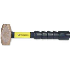 2 LB Forged Steel Solid Brass Sledge Hammer Non Sparking Fiberglass Soft  Handle