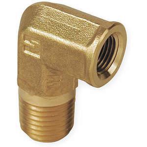 Parker 4-4 SE-B  Street Elbow 90 Degree Brass 1/4 Inch Npt