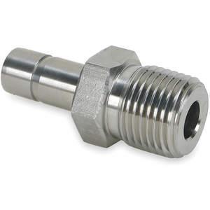 Parker 4-4 T2HF-SS, Compression Fitting, Single Ferrule Compression, 1/4  Inch Size, SS, 4CWT3