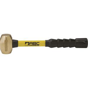 Abc Hammers ABC3BFB | Brass Hammer, 3 lbs, 12 Inch Fiberglass