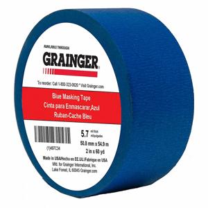 Grainger TC27-2 X 60YD  Painter Tape, 2 x 60 yd., 5.7 mil