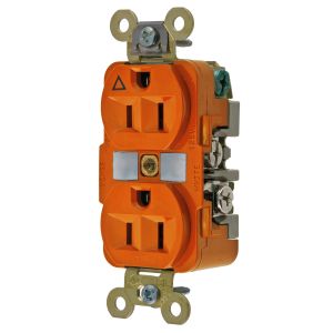 Hubbell IG-5262 Orange ISOLATED GROUND Duplex Receptacle Outlet 15A 125V 