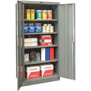 Grainger 825S24HG, Commercial Storage Cabinet, Dark Gray, 78 x 48 x 24  Inch Size, Unassembled, 411M05