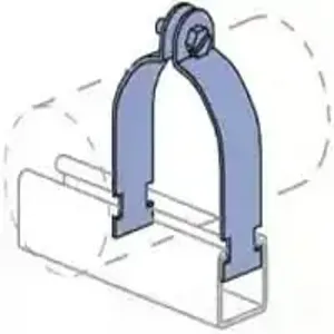 Unistrut P1119 HG Pipe Clamp 3 Inch Size Hot Dipped Galvanized
