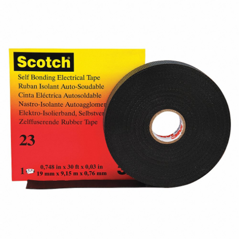 Insulating Electrical Tape, High-Volt, 23, Rubber, 2 Inch x 10 yd, 30 mil Tape Thick