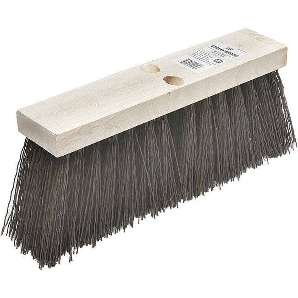 Heavy Duty Street Brooms | 16 inch Wood Block Push Broom