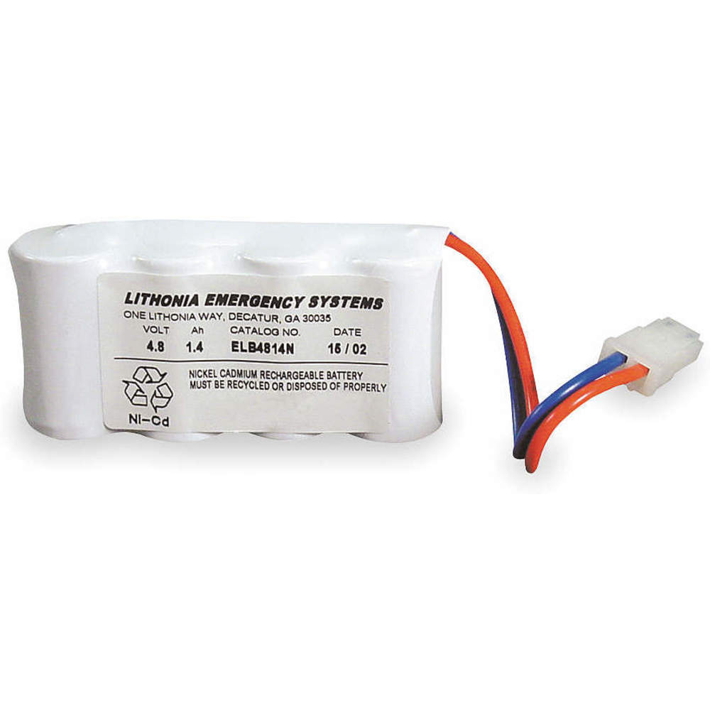 Battery Nickel Cadmium 4.8v 1.4a/hr.