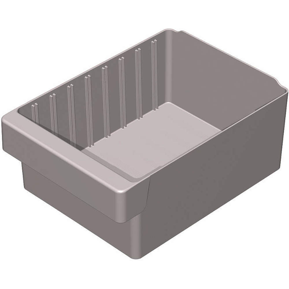 Akromils 31182GREY Drawer Bin, 12 Inch Length, 83/8 Inch Width, 45