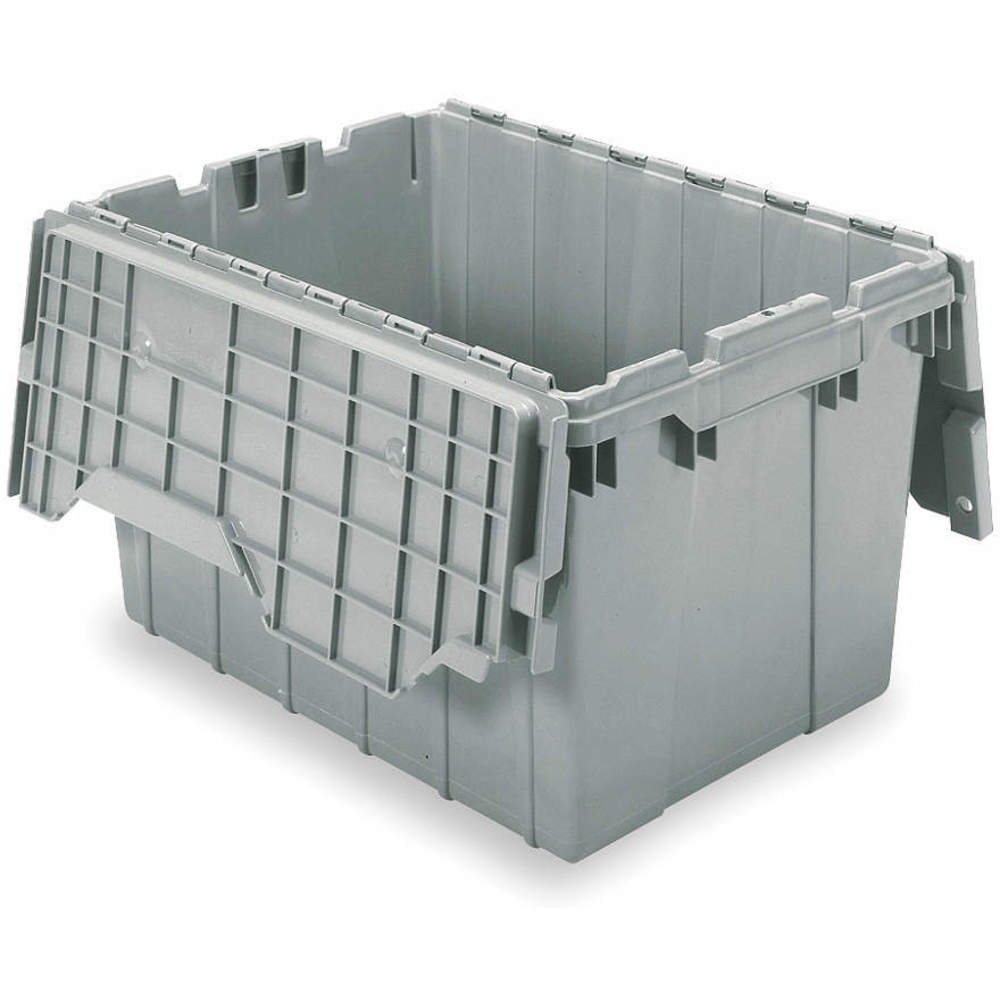 W,Gray AKRO-MILS 37672GREY Container,23-3/4 In L,15-3/4 In 