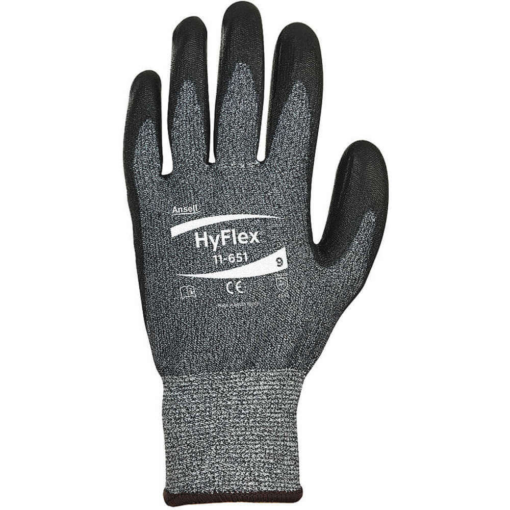 ANSELL 11-537 Cut Resistant Gloves,8-7/8in L,8,PR 