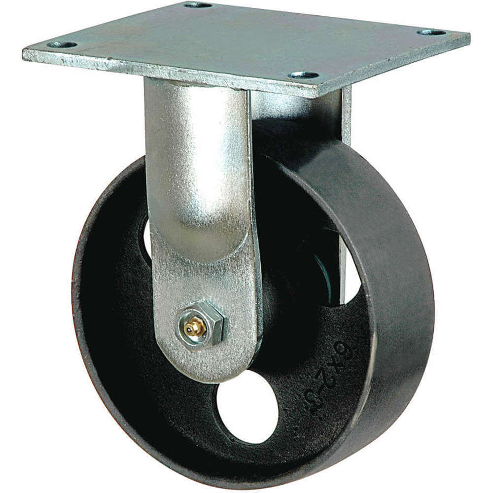 1NVR3 Rigid Plate Caster 1200 Lb 6 Inch Dia. Raptor Supplies Worldwide