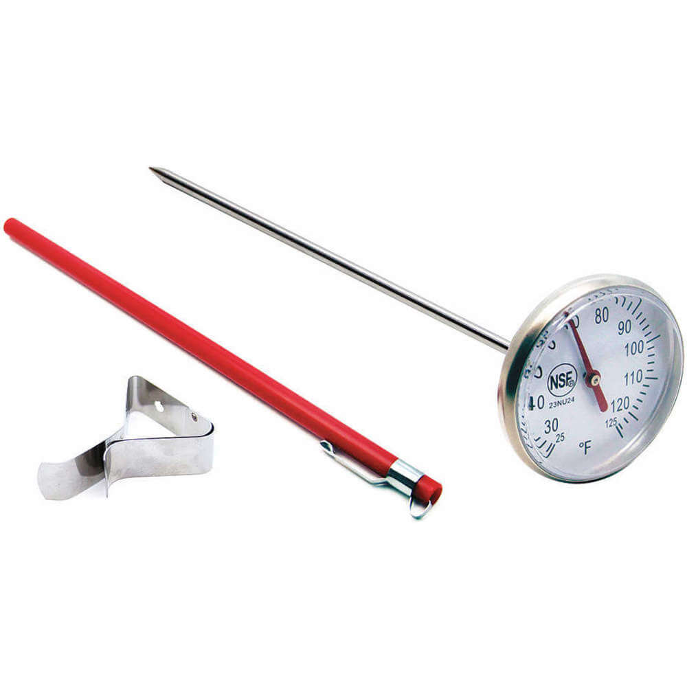 Dial Pocket Thermometer, 25 to 125 F 23NU30