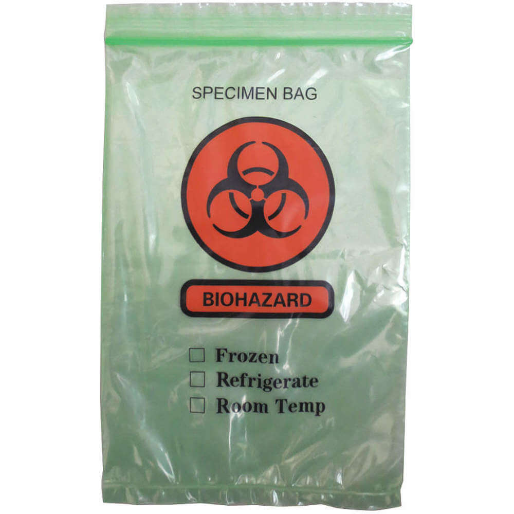 Elkay Plastics LAB20609GR | 3TZY8 | Specimen Transfer Bag Green - Pack ...