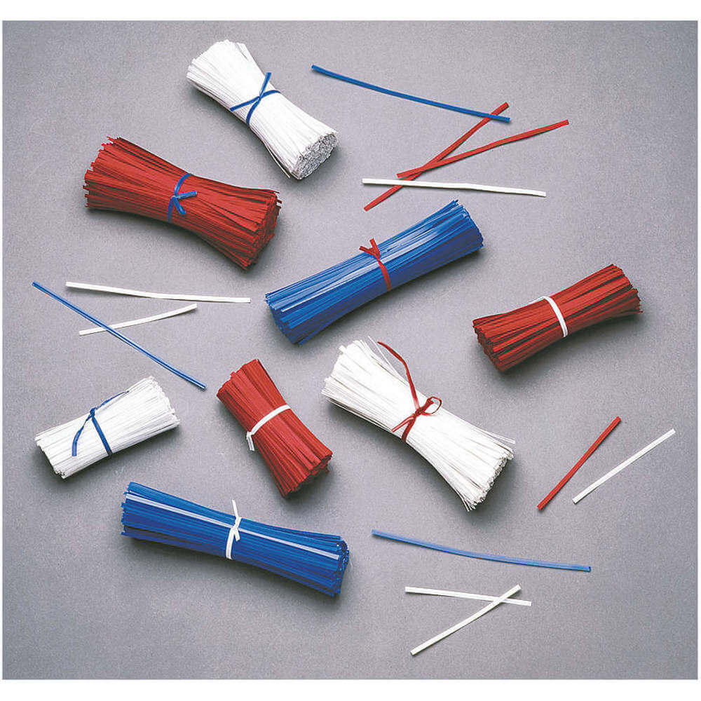 Paper Twist ties 7 Inch Red or White 