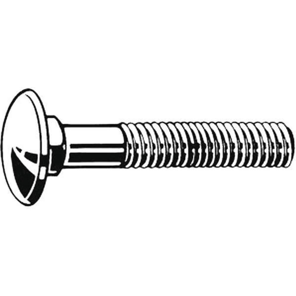 Fabory U08307.037.0600 Carriage Bolt 6 In. 3/8-16 Pk10 Grade: A 