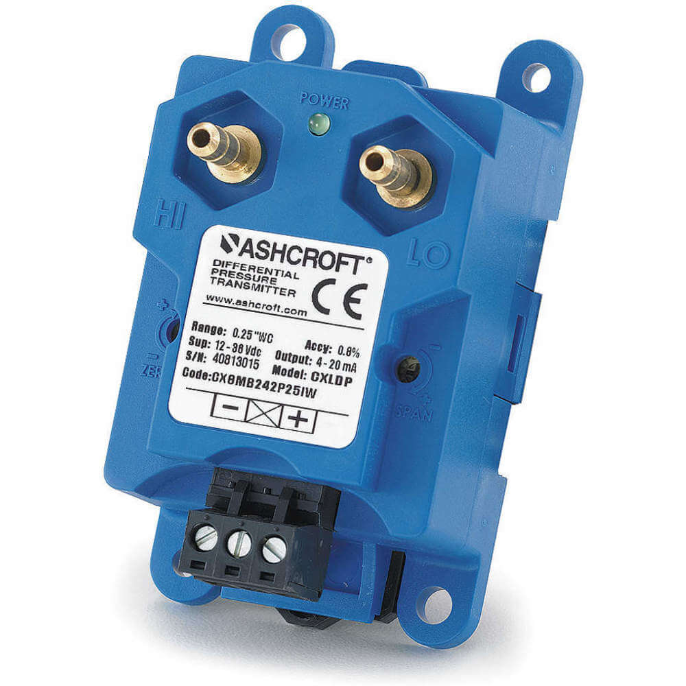 4 to 20mA DC Output ASHCROFT 1/4 MNPT Pressure Transmitter 0 to 300 psi 