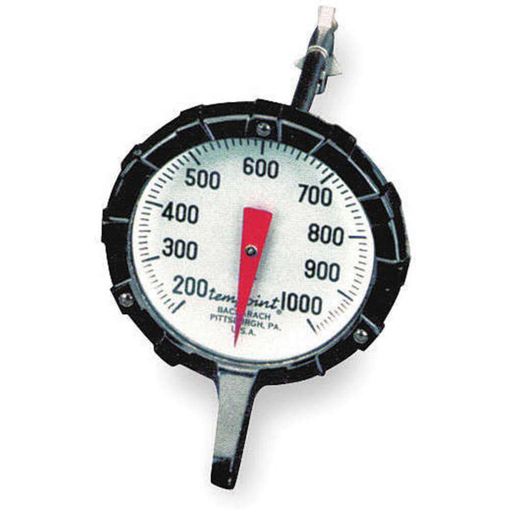 Bacharach 0012-7014 Tempoint Thermometer, 6 Inches, 200°F to 1000°F