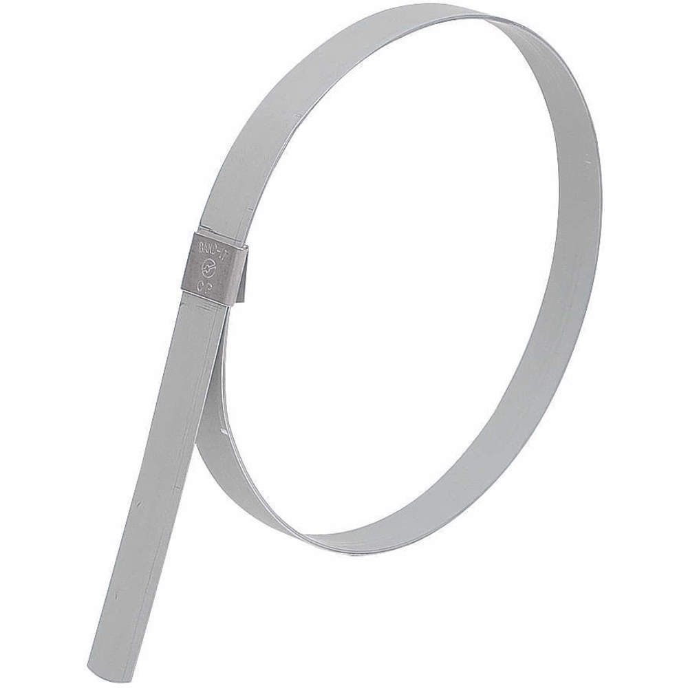 Preformed Band Clamp, 201 SS Stainless Steel, 1 inch - 6 3/4 inch Clamping Dia, Center-Punch