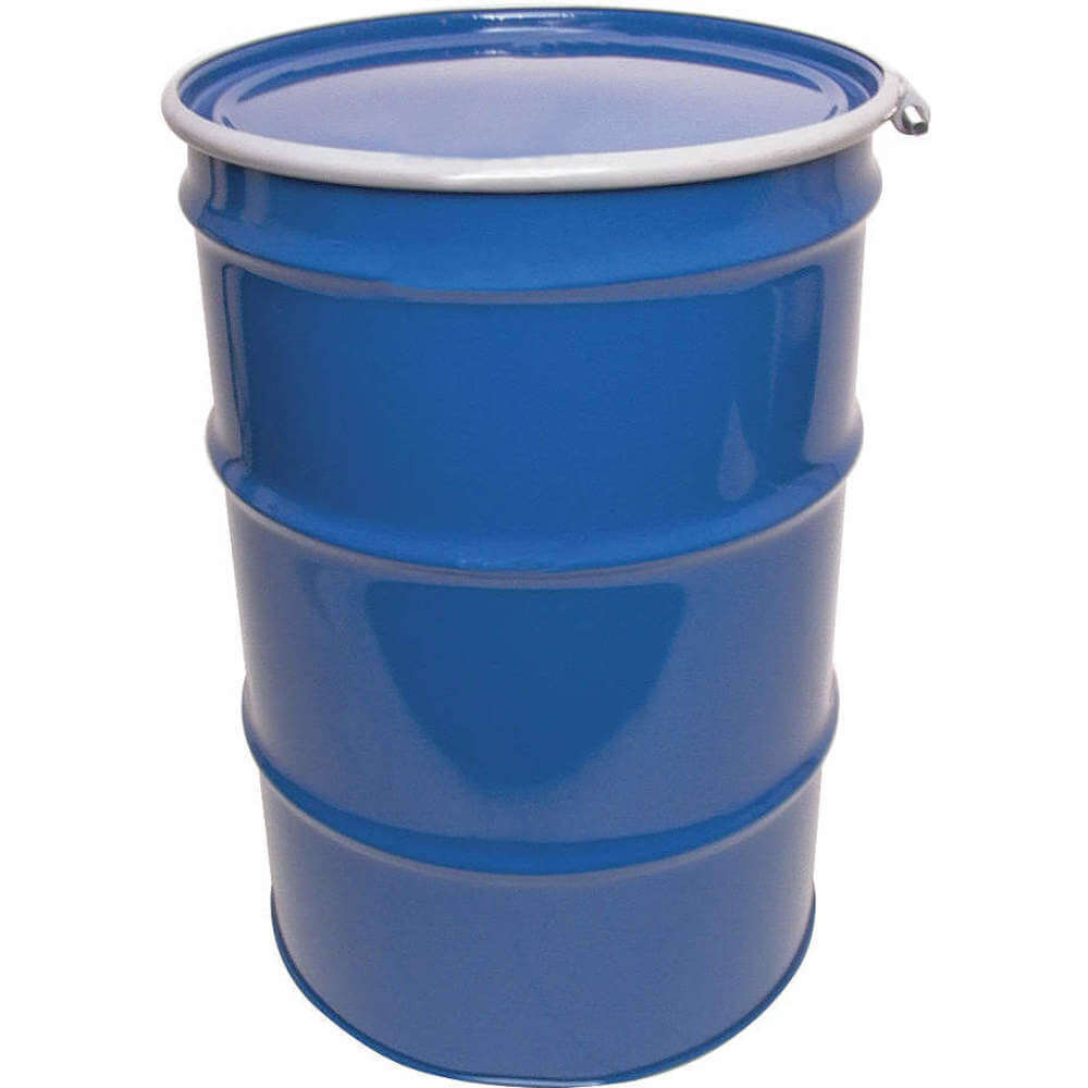 Basco Oh55 3r Mblu 23y332 Steel Drum Open Head 55 Gallon Blue 