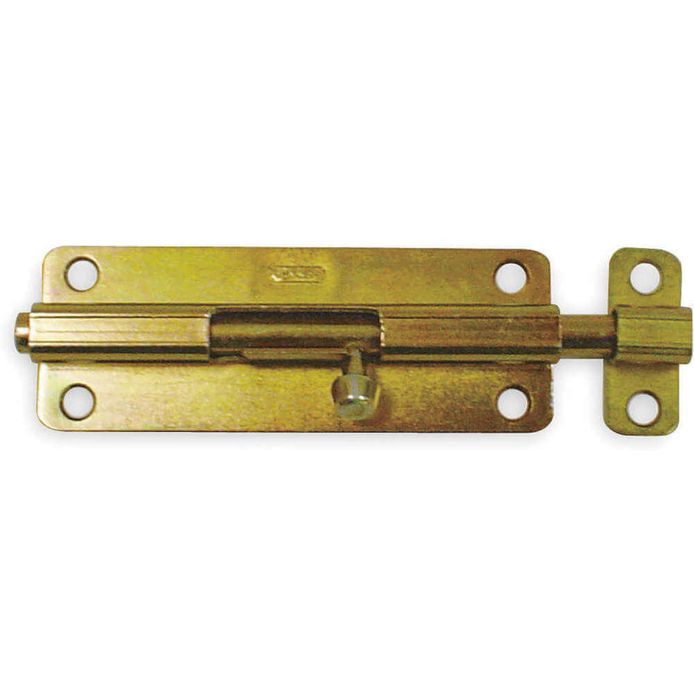 Barrel Slide Bolt Yellow Zinc 5 Inch Length
