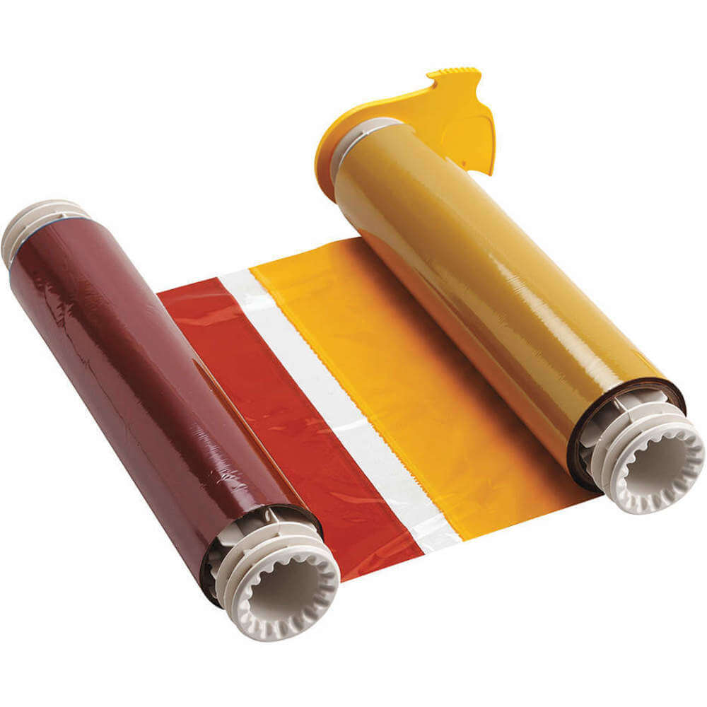 Label Printer Ribbon, 8 13/16 Inch x 200 ft, Black/Blue/Red/Yellow, Resin, 50 Panel Sets