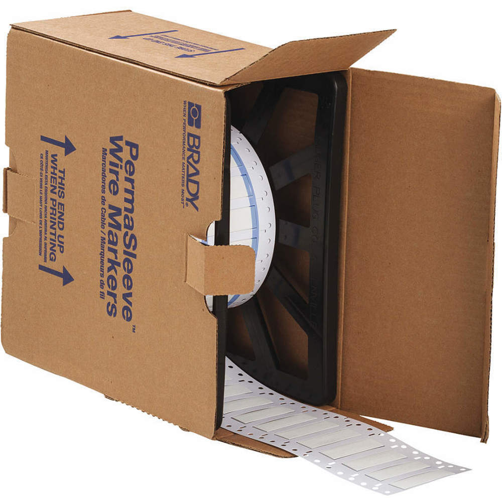Brady 3PS3752WT 22MY60 Wire Marking Sleeves White 2 Inch Width