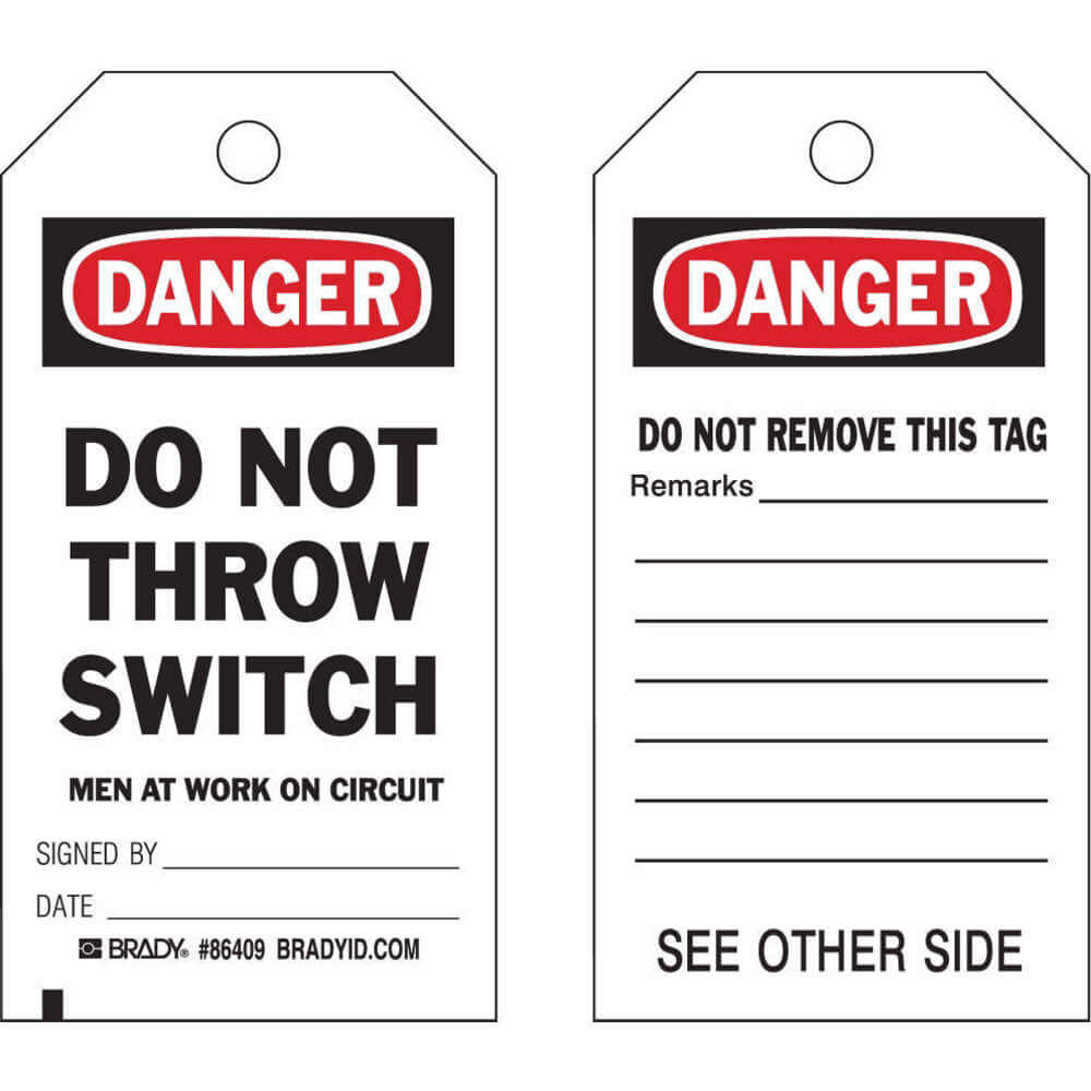 BRADY Safety and Lockout Tags