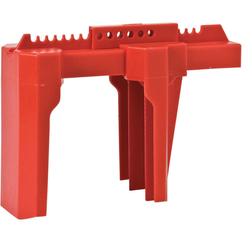 Brady BS08ARD 3PDD1 Ball Valve Lockout Red 2 To 8 Inch