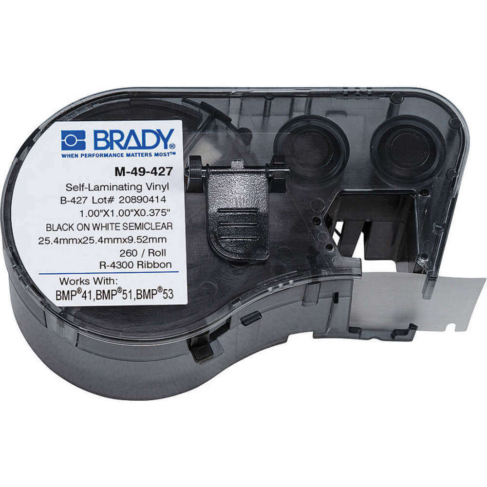 Brady M51427 Wire Marker Label Black/White/Clear 29YJ41 Raptor Supplies Worldwide