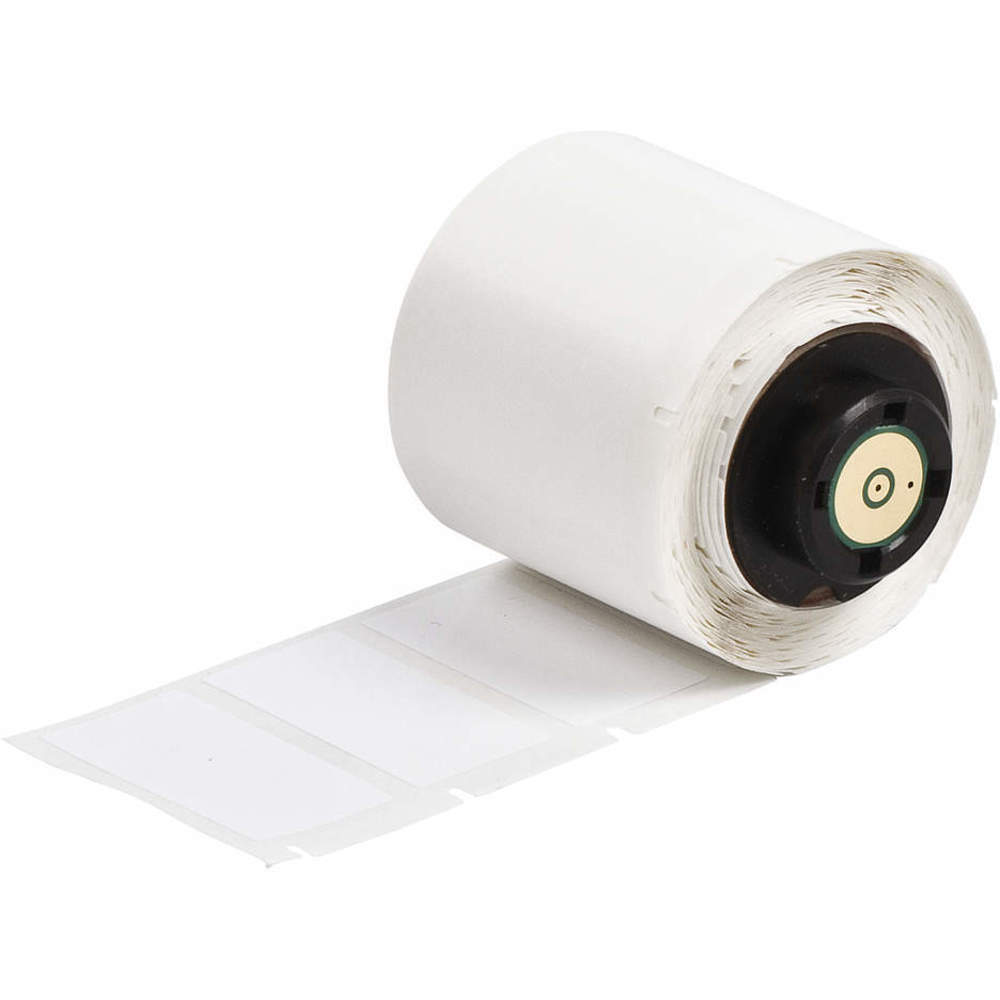 Precut Label Roll, 1/2 x 1/2 Inch, Vinyl, White, 22 - 16 AWG Wire Gauge, 1 Label per Row