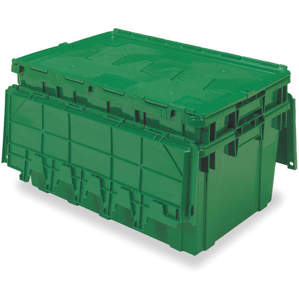 BUCKHORN 39280 Attached Lid Container,3.8 cu ft,Gray 