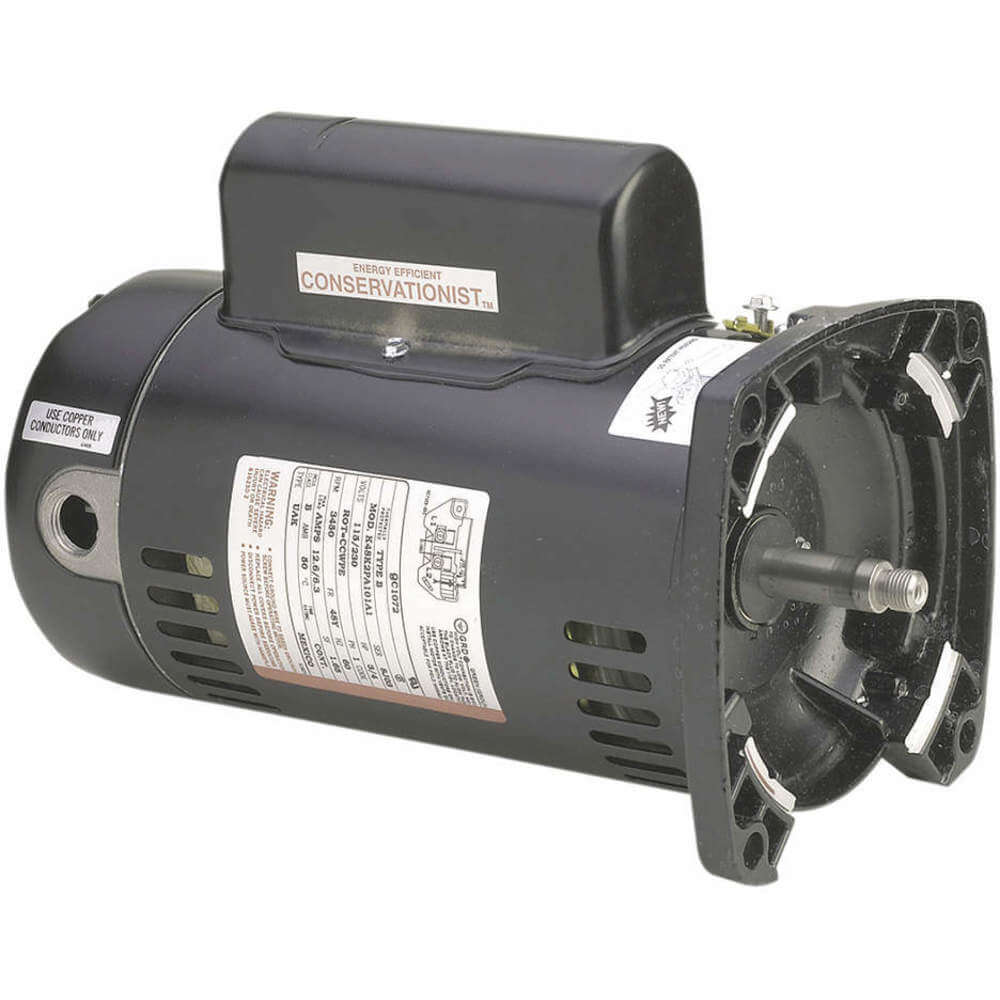 CENTURY USQ1052 Pump Motor,1/2 HP,3450 RPM,115/230 V J218-582AL 48Y 