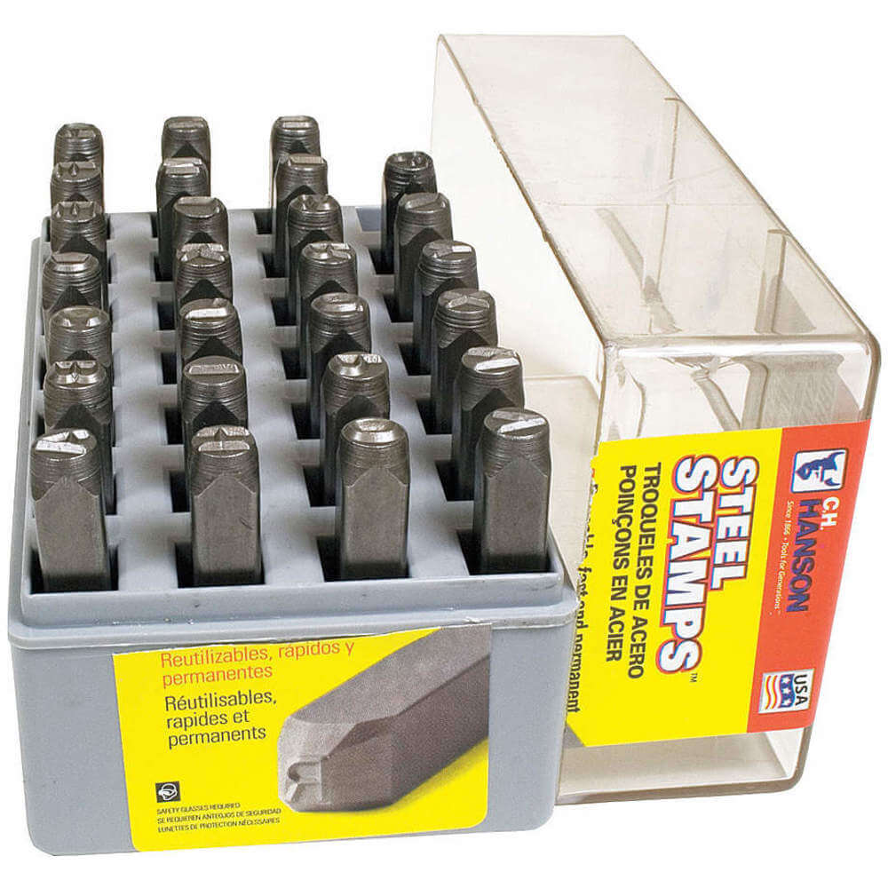 Ch Hanson 20360 20LU29 Steel Stamps Set, Lower Case, 3/8 Inch Size