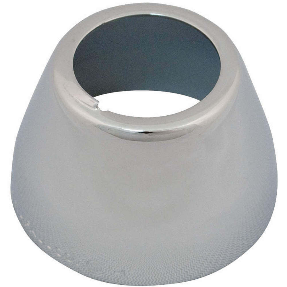 Escutcheon, Brass, Chrome Finish, 1 1/4 Inch Overall Wd