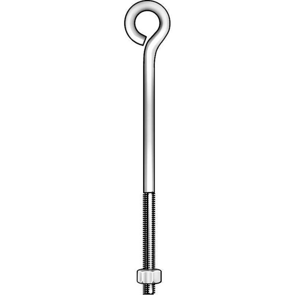 Chicago Hardware 11637 4 | Eye Bolt, Steel, 1/4-20 X 7 Inch Size, 10Pk ...