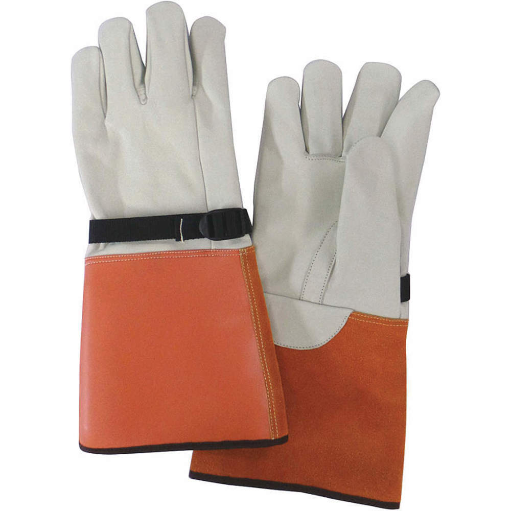 Electrical Gloves Protector, Beige/Orange