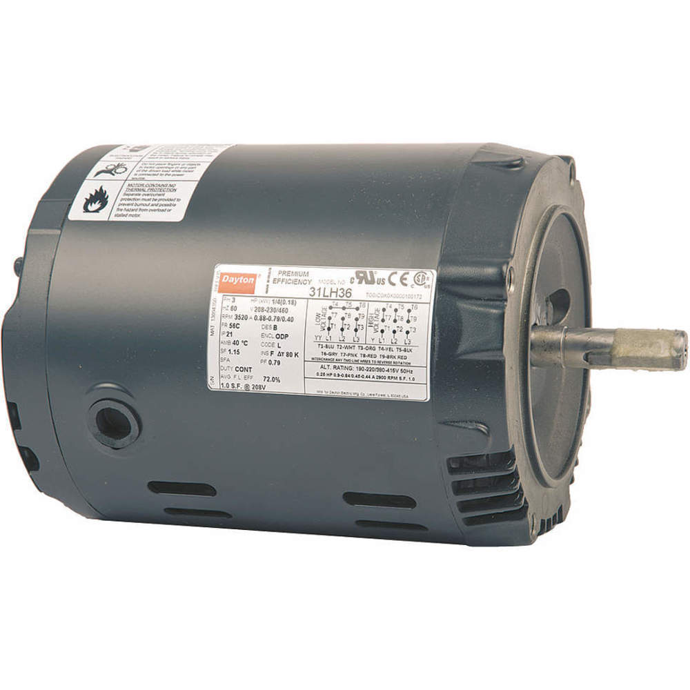 3-phase 2 Hp 1740 208-230/460v 86.5